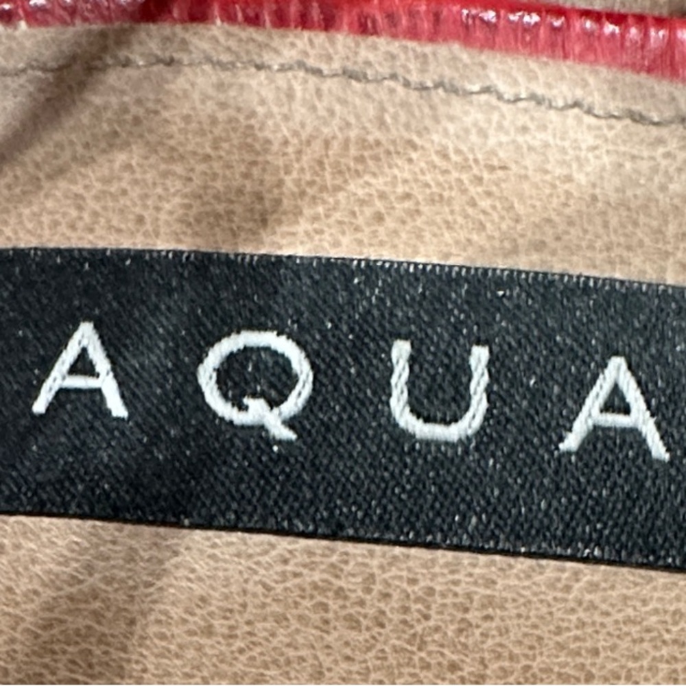 Aqua Red Croc-Patterned Heels - Picture 2 of 14